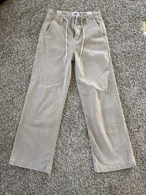 PAIGE Women's Wide-Leg Jeans in Light Taupe